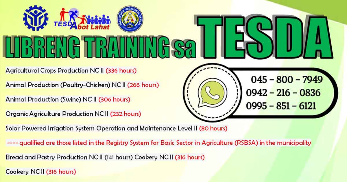 Libreng Training Sa TESDA ngayong 2021 TESDA Help Guide